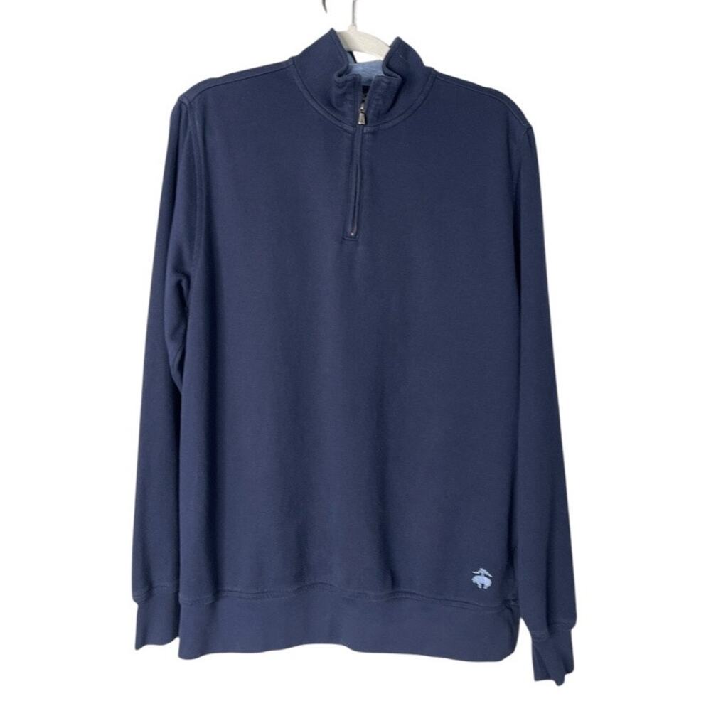 Brooks Brothers 1/4 Zip Pullover Sweater Preppy Golf Cozy Work Minimalist M